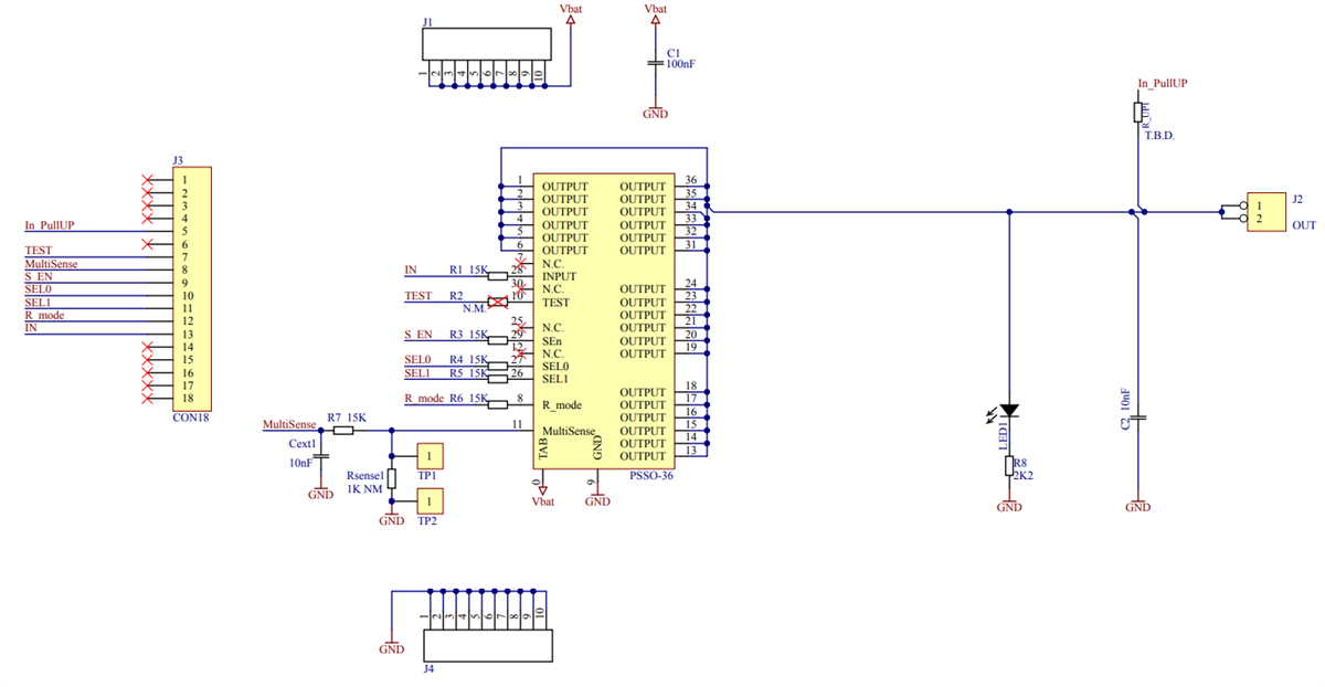 Schematic - STMicroelectronics EV-VN7000AY Evaluation Board